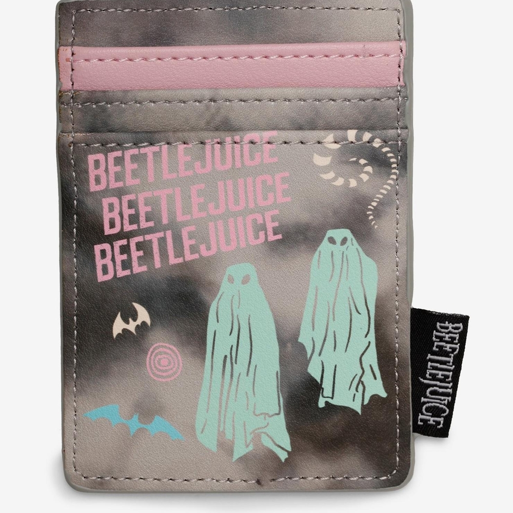 Beetlejuice Card Holder with Ghost Design